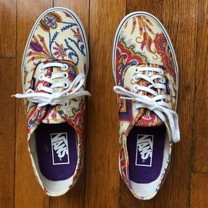 Vans. paisley print. Size 8.5 women or 7 men’s.